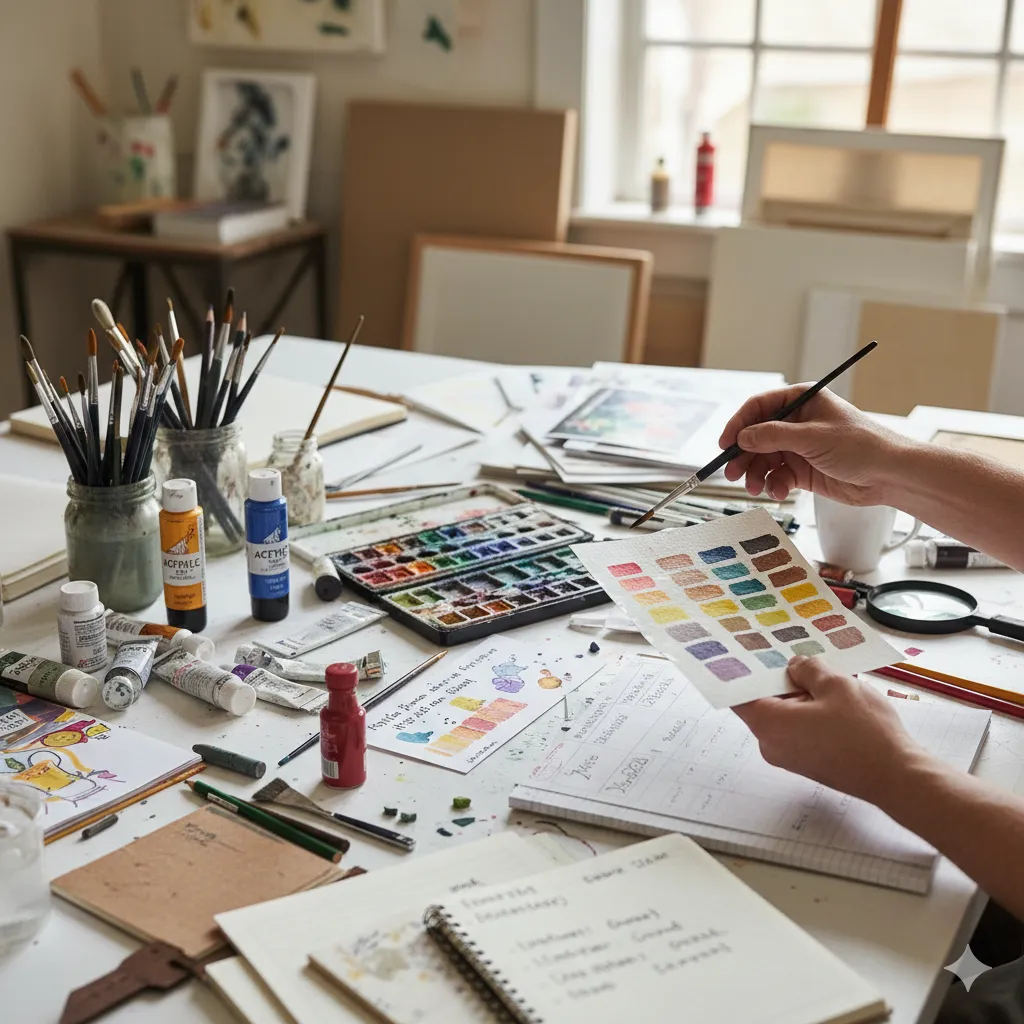 Testing and evaluating art supplies